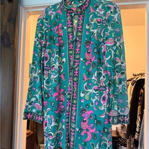 Vibrant Multicolor Patterned Jacket